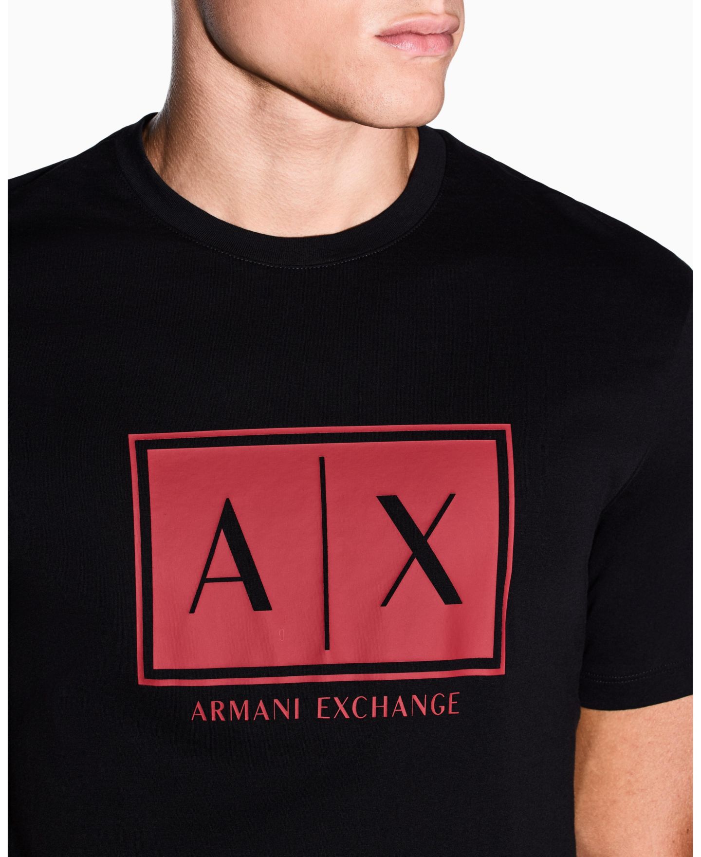 Мужская футболка A|X Armani Exchange Box Logo, цвет: Alloy — фото 22