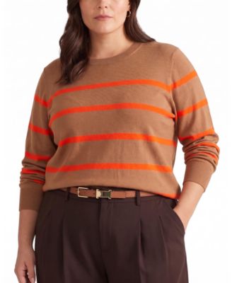 Plus Size Savvy Fine Knit Crew Sweater