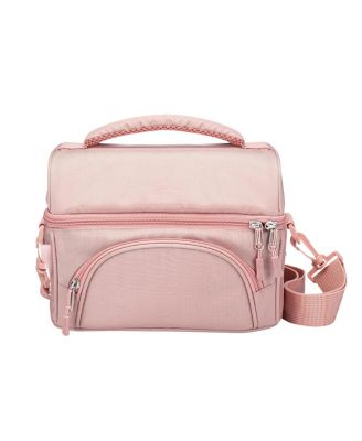 Lunch Bag With Adjustable Strap and Outer Pocket Camping Outdoor Picnic