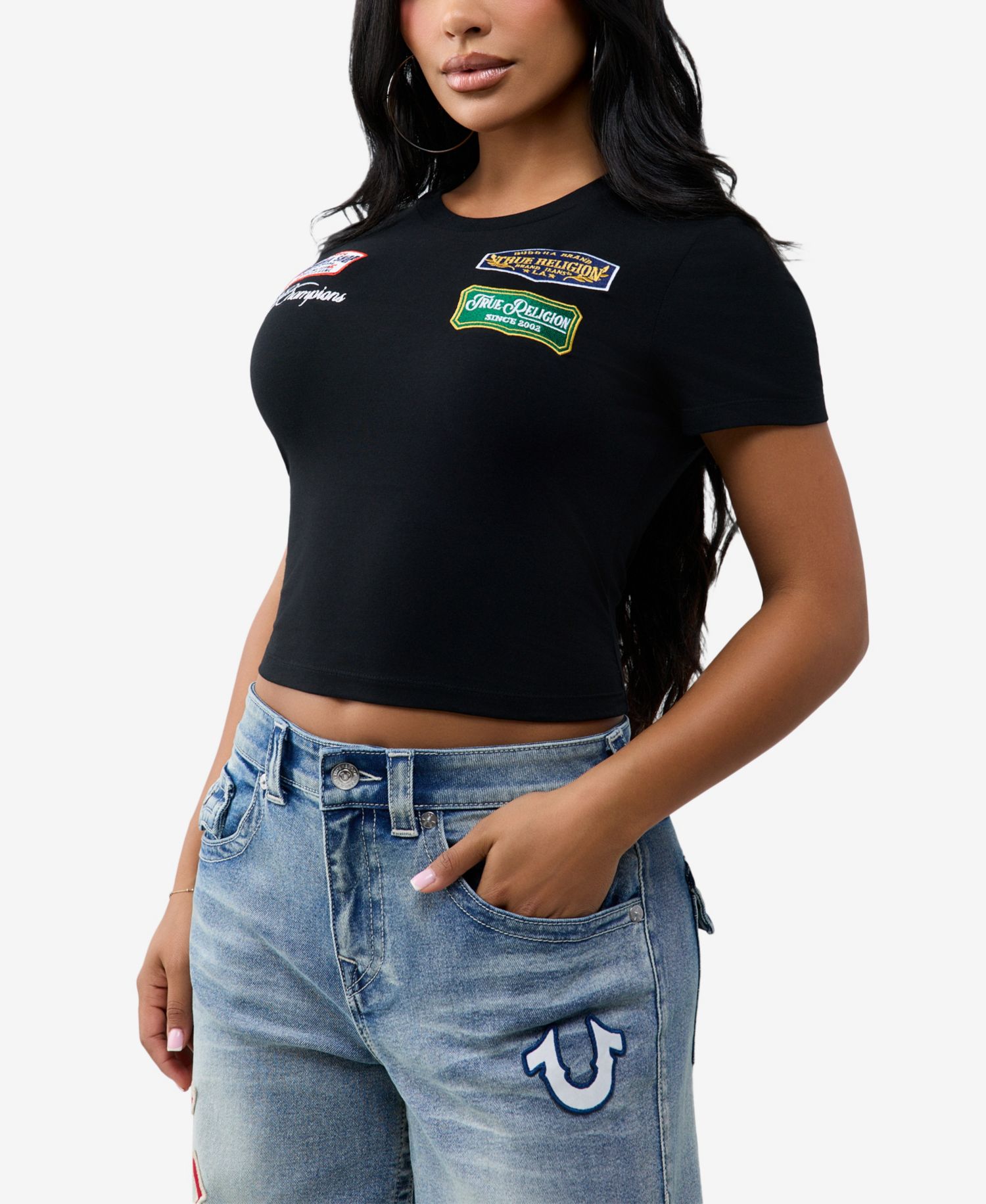 Women's Cropped Crewneck T-Shirts