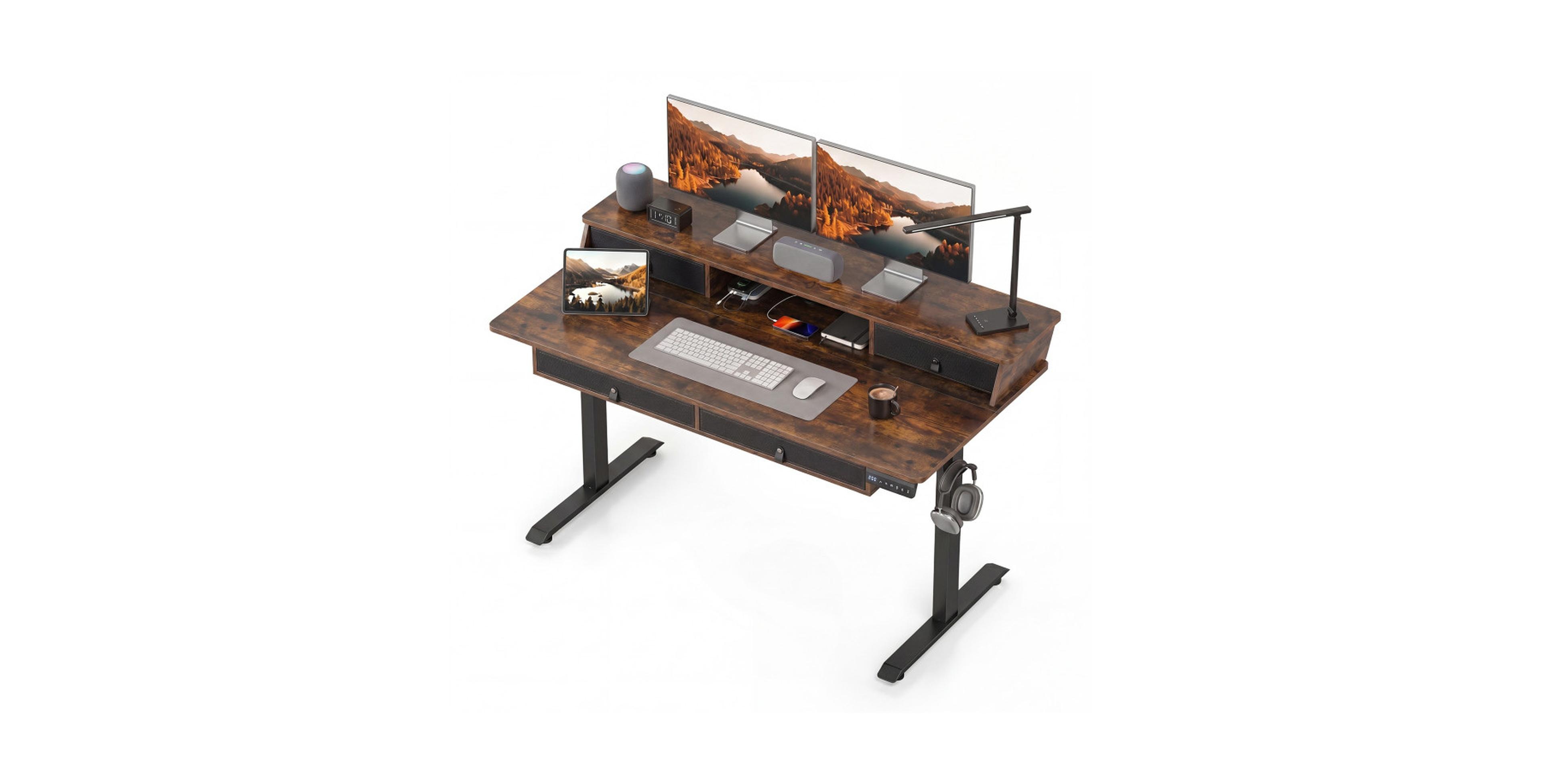 Gouun Electric Standing Desk with Programmable Height Presets