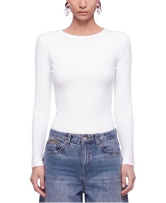 Women's Eyelet Lace Up Blouse