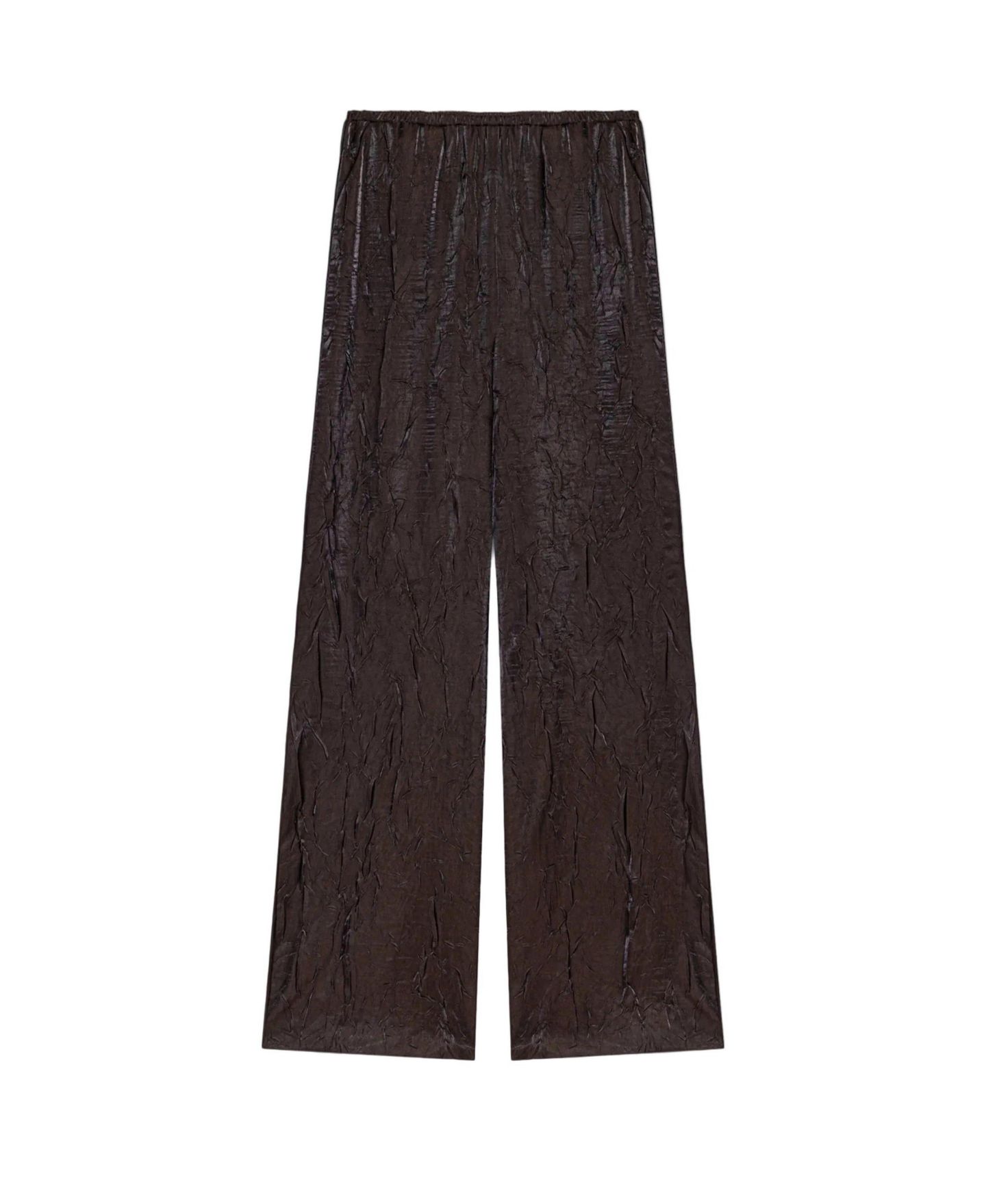 Женские брюки NOCTURNE Crinkle Effect Wide Leg, цвет: Коричневый — фото 5