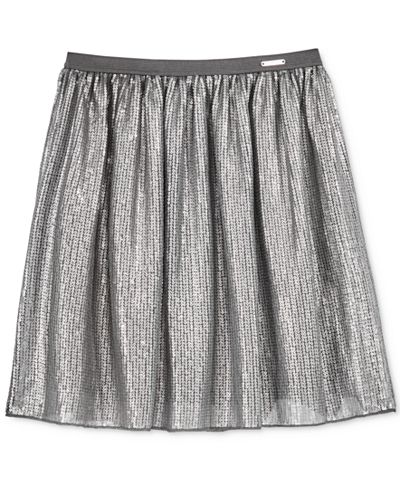 GUESS Sequin Mesh A-Line Skirt, Big Girls (7-16)