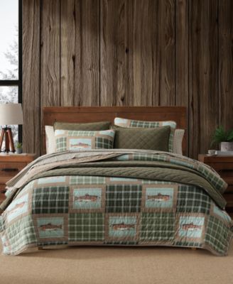 Trout Lake Reversible 3-Piece Quilt Set, Full/Queen