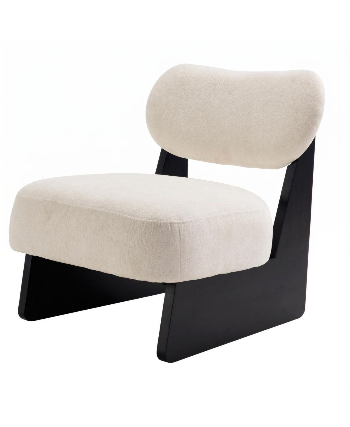Clihome 26" boucle Fabric Accent Chair-25D High-Density Sponge Cushion,Modern Lounge Chair