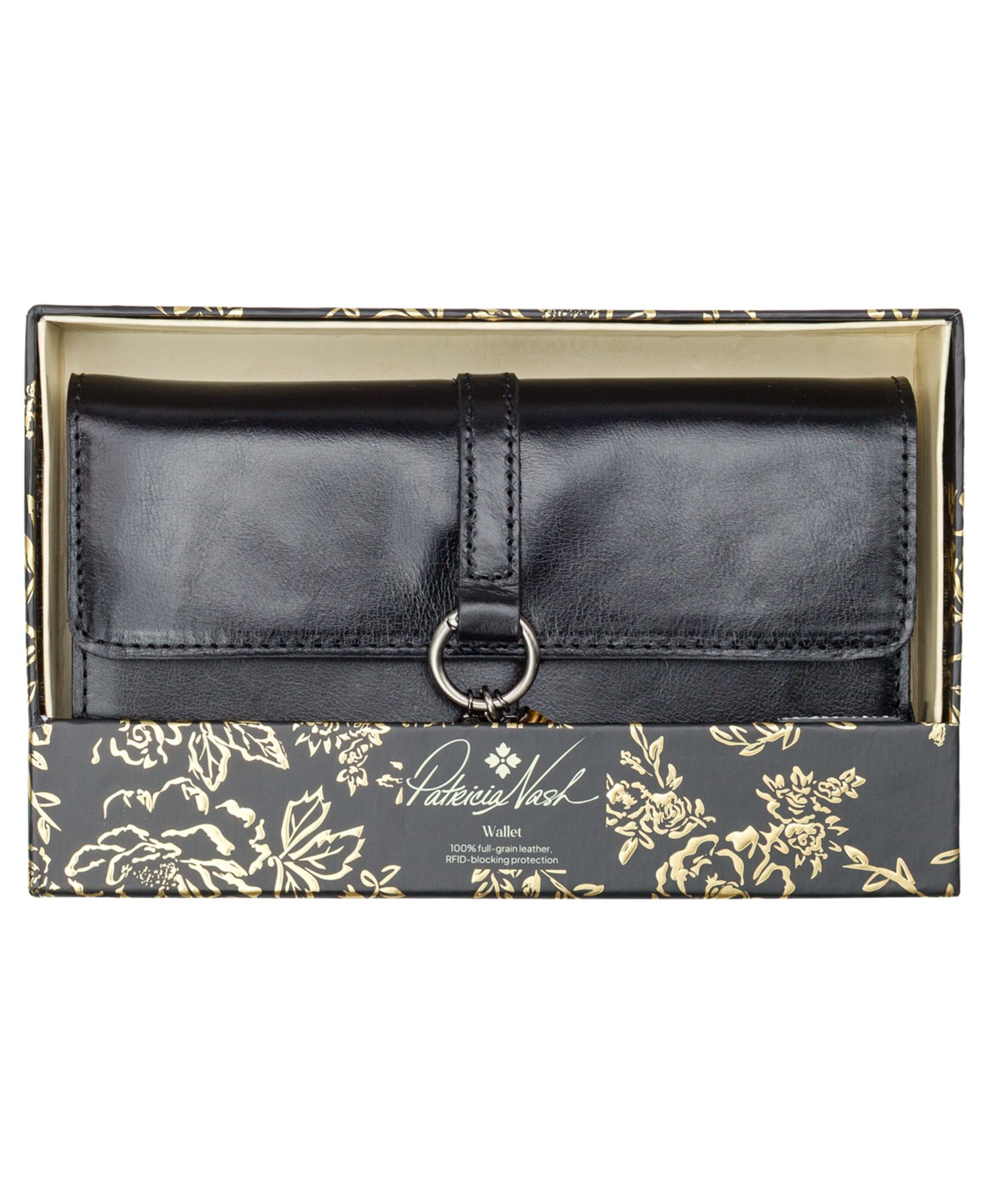 Lottie Boxed Full Grain Leather Trifold Wallet