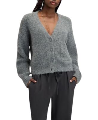 Women's Logo-Pocket Cardigan Sweater