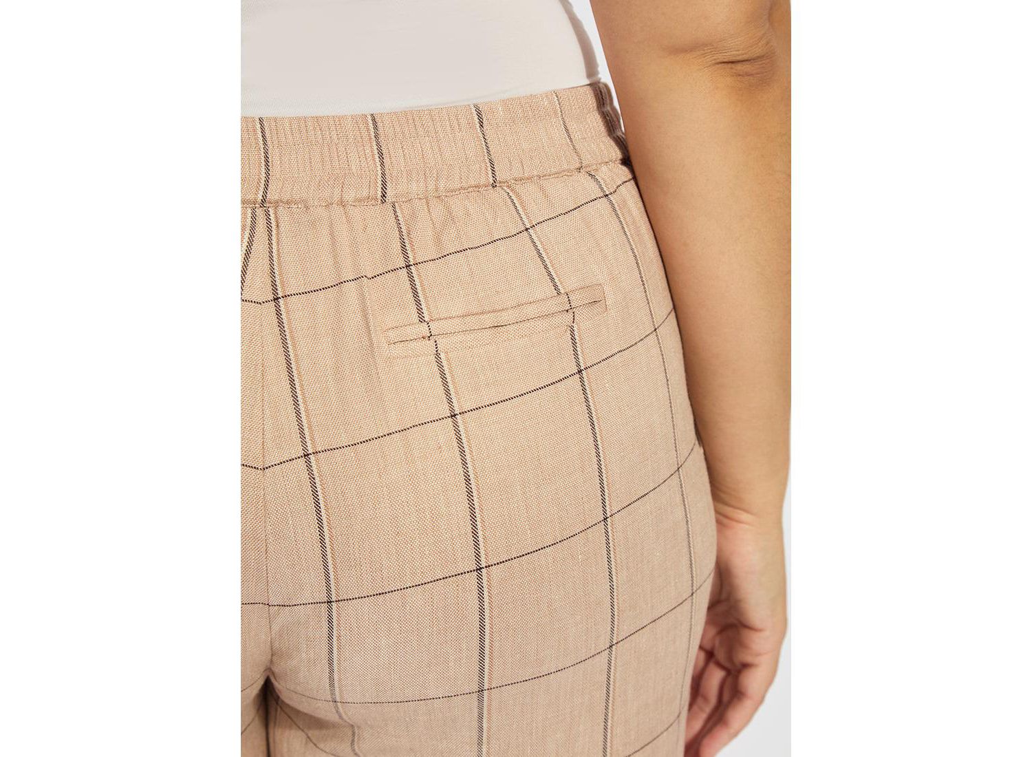 Plus Size Nixie Drawstring Wide-Leg Linen-Blend Pants