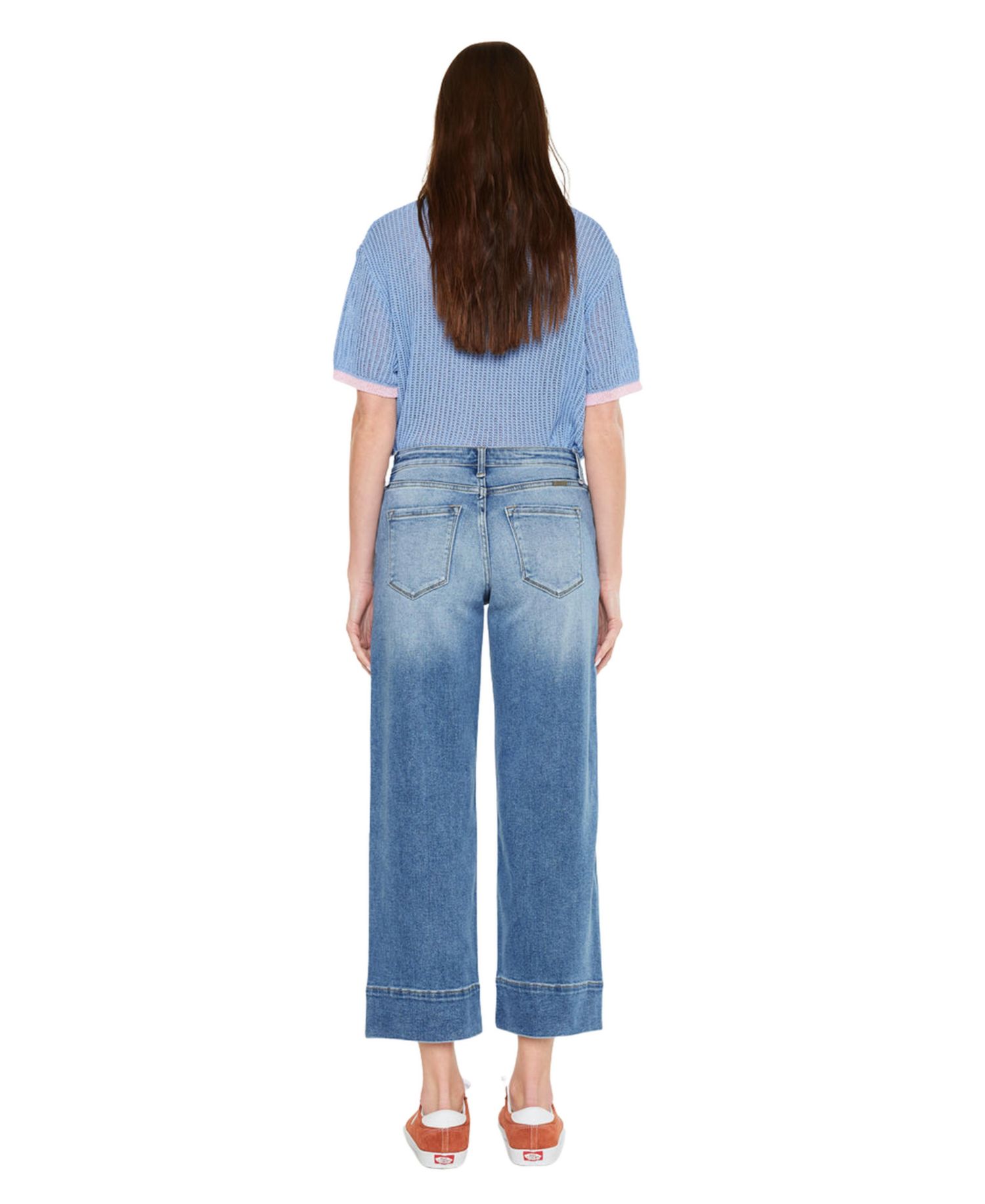 Women's Kells High-Rise Wide-Leg Cropped Jeans