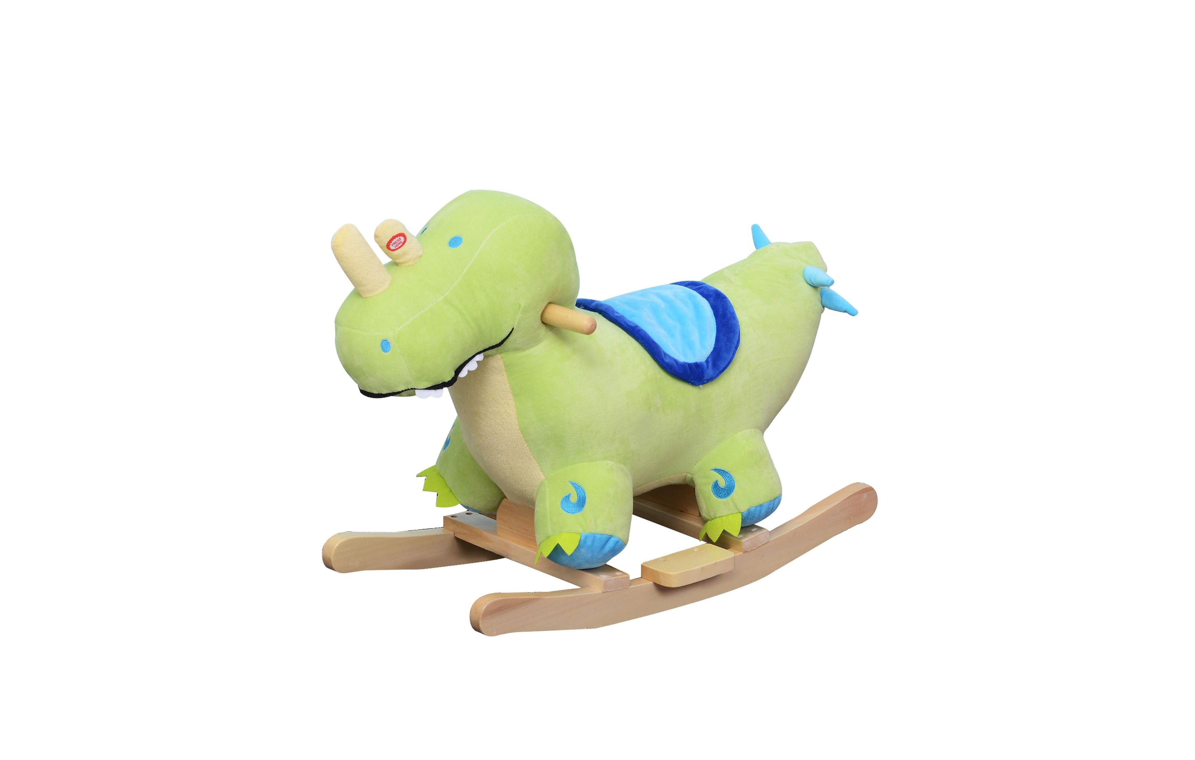 Sevorley Dinosaur Rocking Plush Ride-On Toy, Ages 18 Months+