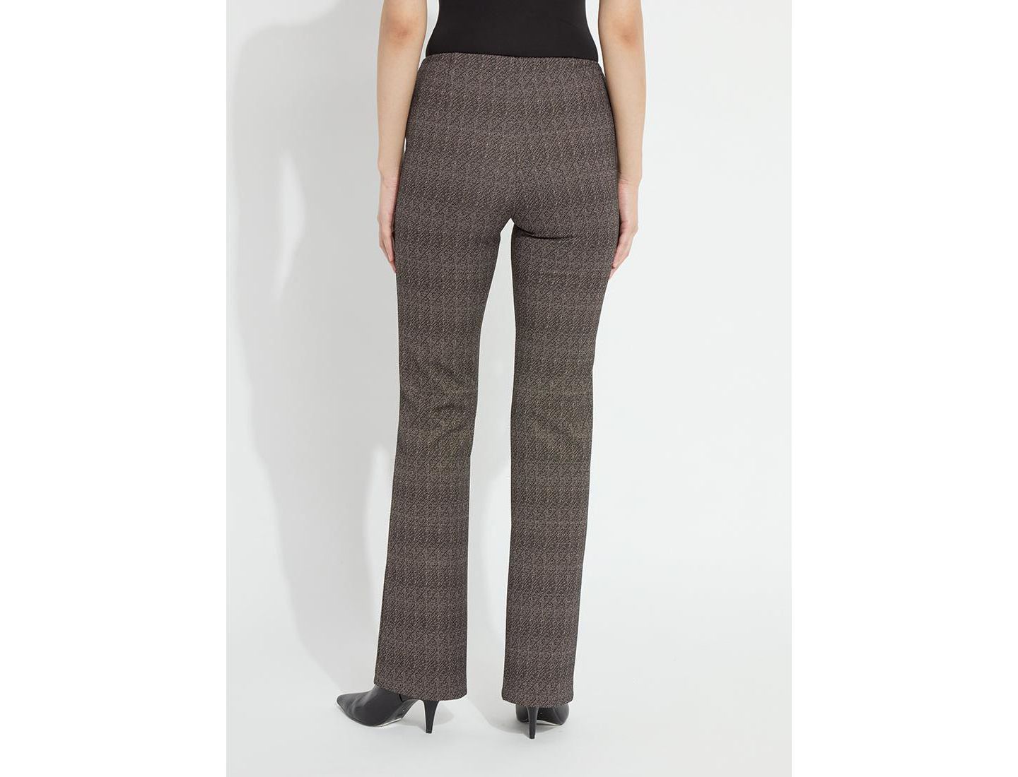 Женские брюки LYSSE Elysse High-Rise Wide-Leg Jacquard, цвет: Молочный / Pepper — фото 4