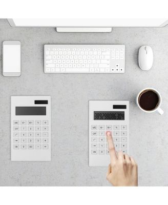Large Display Solar Desktop Calculator Portable For Office School Home