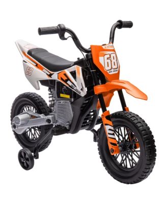 Kid's Motorcycle with 12V Twist Grip Throttle and Rear Suspension Ride-On Bike
