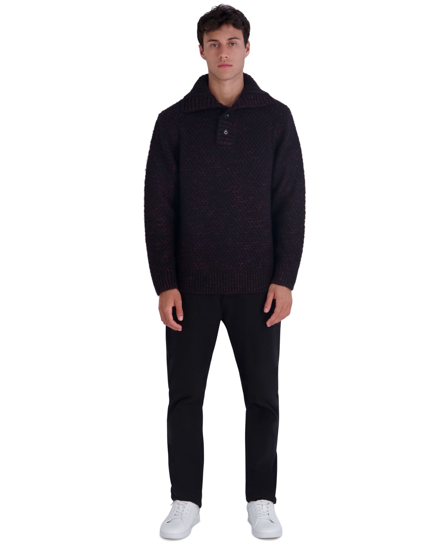 Men's Funnel Neck Chunky Loose Sweater