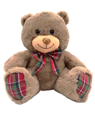 Holiday Plaid Bear Wishes 13" Plush