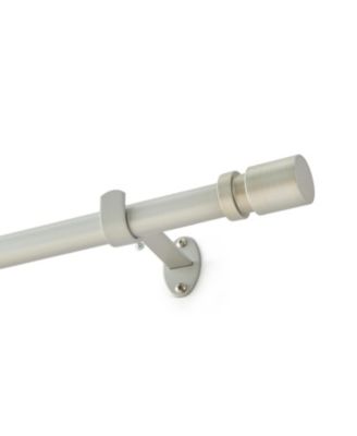 Tribeca 1" Single Curtain Rod with Cylinder End Cap Finial