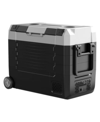 Portable Electric Cooler, Dual Zones, 24V for Camping, Travel and Outdoor Activities