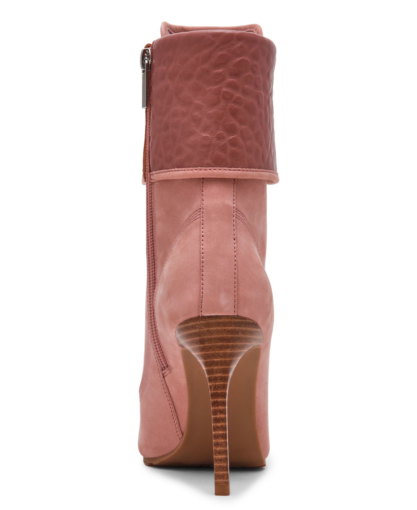 Женские ботинки Steve Madden Morals Lace-Up Stiletto Work Booties, цвет: Розовый нубуковый — фото 3