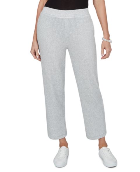 Женские брюки Alfred Dunner Petite Pull-On Elastic-Waist, цвет: Granite