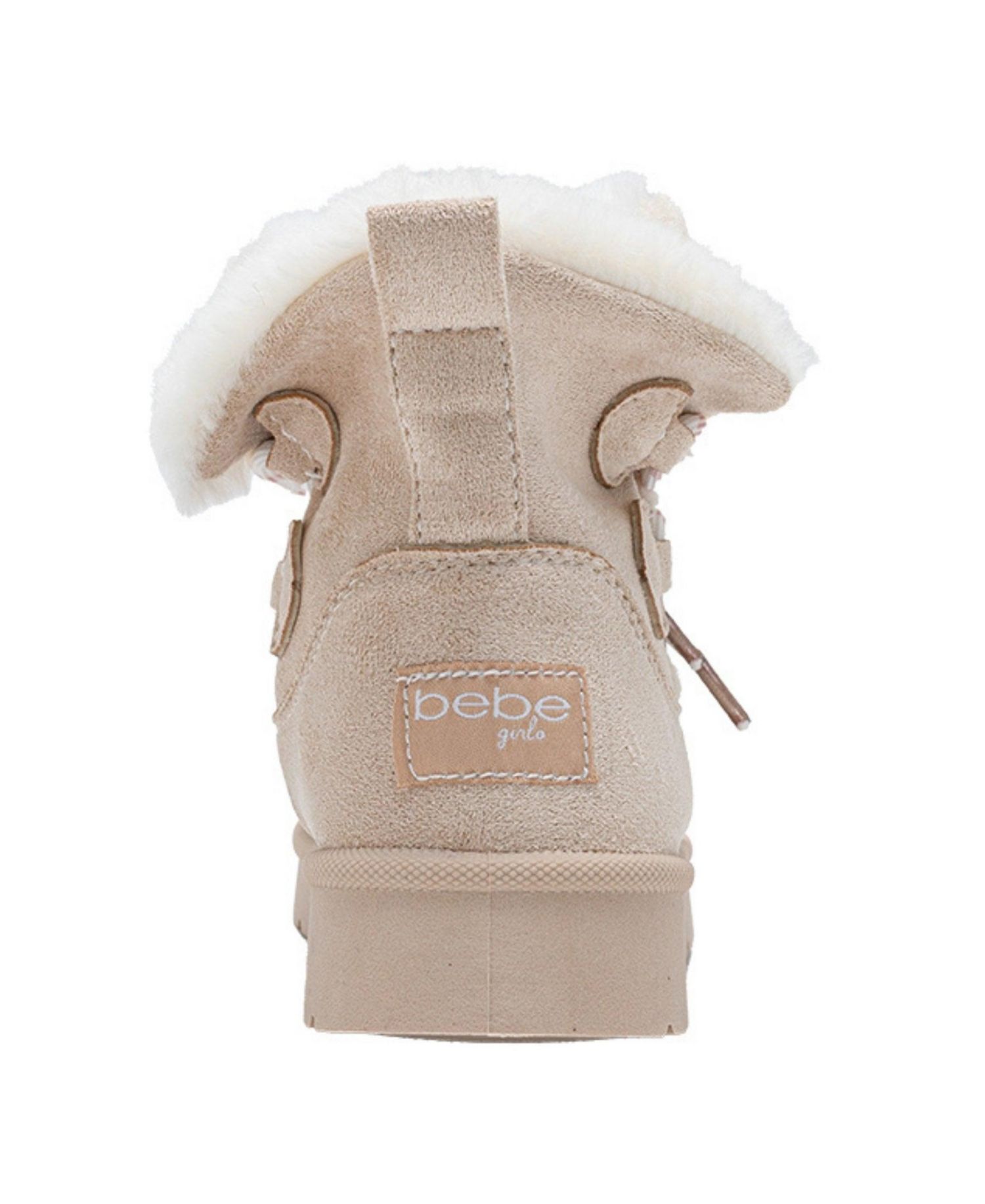 Girl's Faux Shearling Lace Up Winter Boots