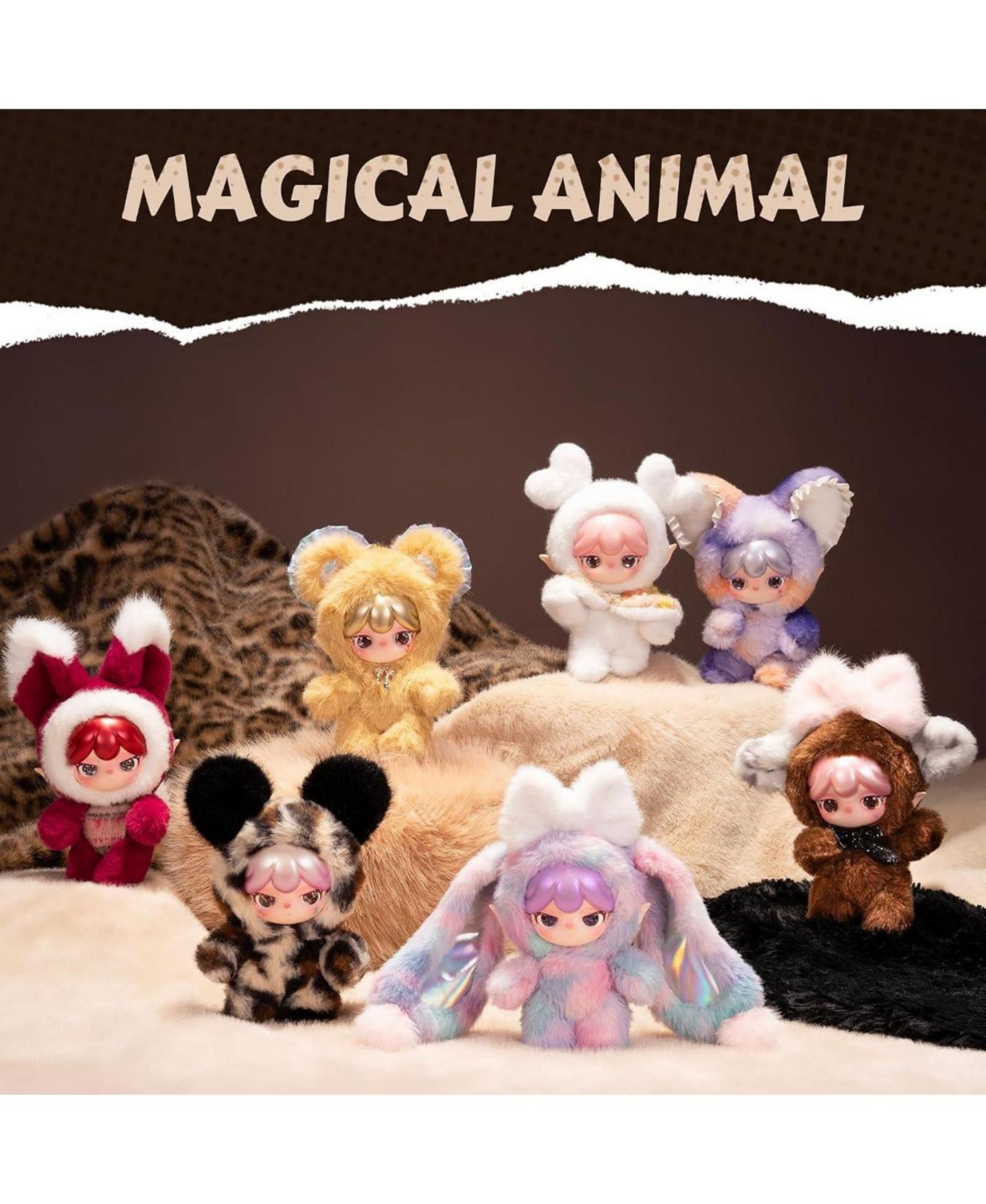 Детская мягкая игрушка Robotime Suri Magical Animal Blind Box Hanging Plush, 1-Piece — фото 5