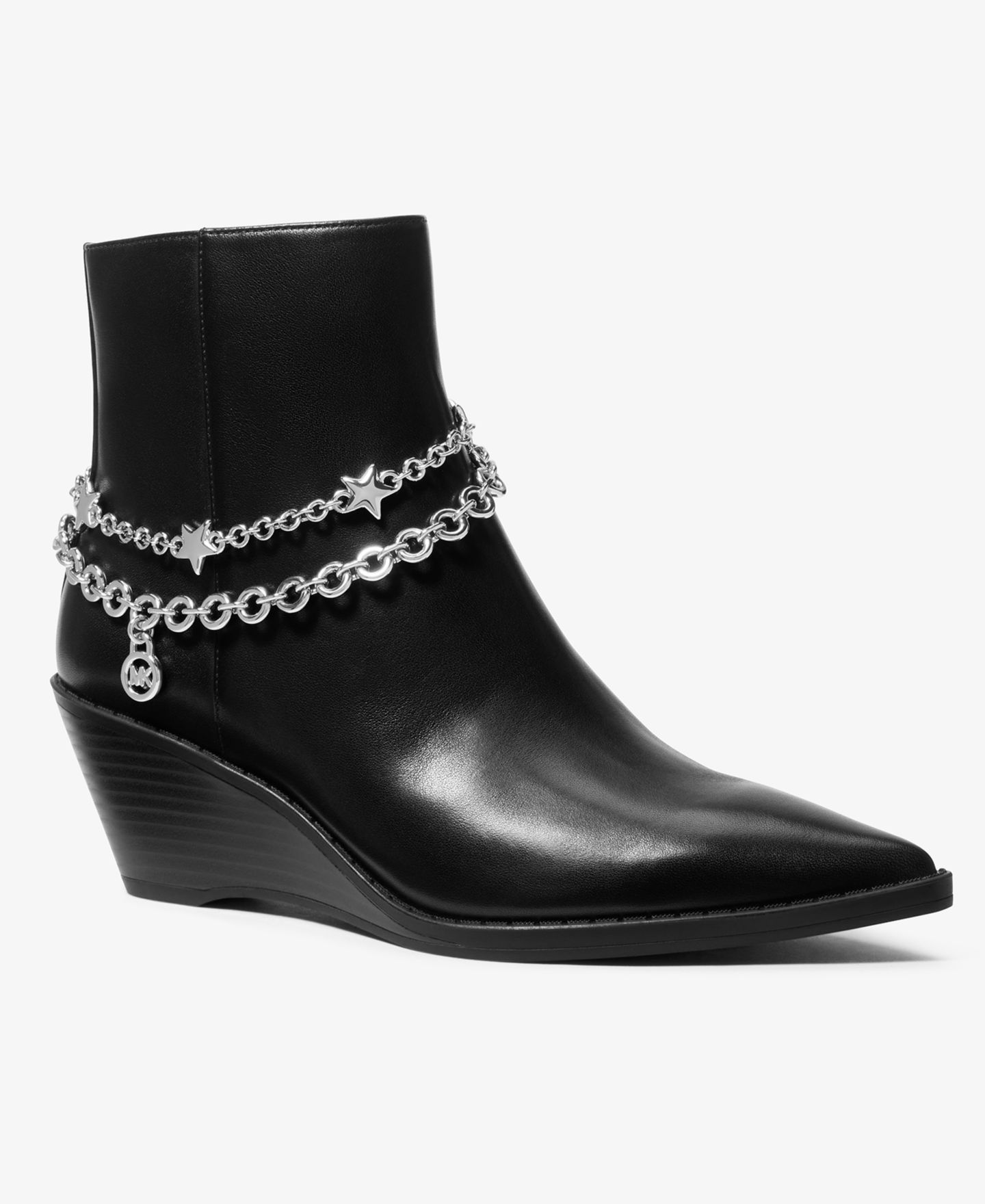 Женские ботинки Michael Kors Austin Wedge Booties, цвет: Чёрный — фото 1