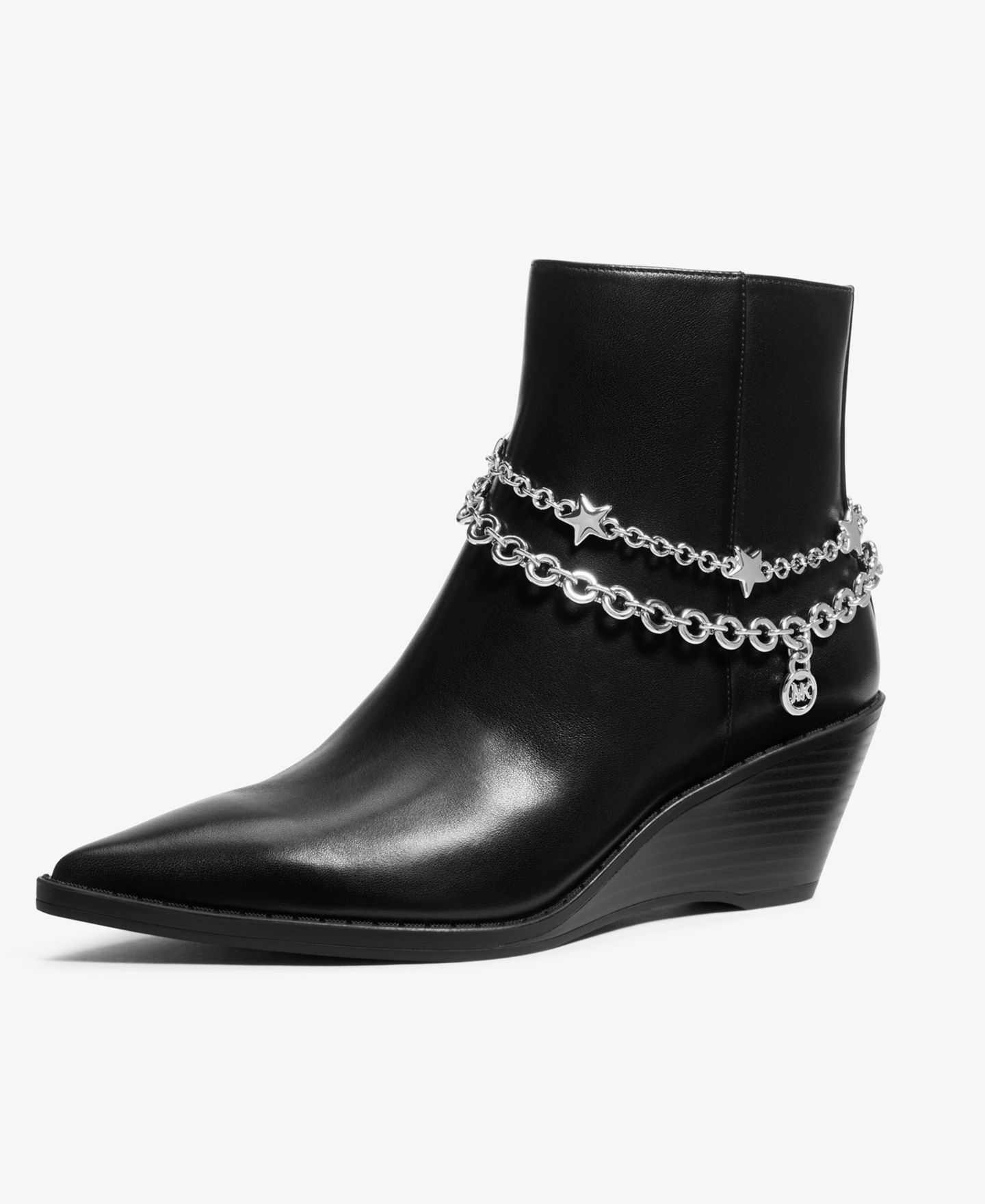 Женские ботинки Michael Kors Austin Wedge Booties, цвет: Чёрный — фото 4