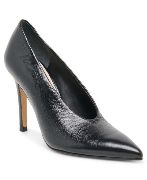 Женские туфли Dolce Vita Emani Pointed Toe Stiletto, цвет: Чёрный кожаный