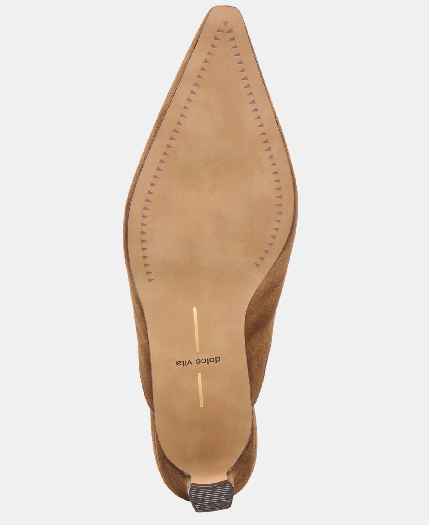 Женские сабо Dolce Vita Lavina Pointed Toe High Vamp Blade Heel Mule Pumps, цвет: Какао замшевый — фото 4