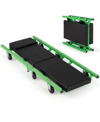 Foldable Rolling Mechanic Creeper with 360-Degree Swivel Wheels