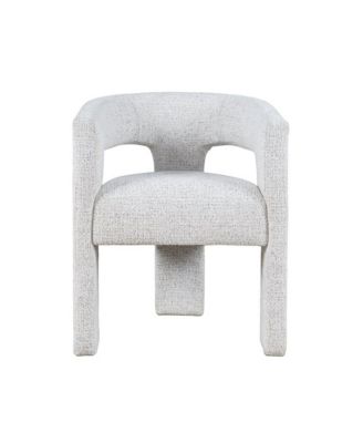 Hayden Modern Three Leg Sculpture Dining Armchair with Performance Fabric
