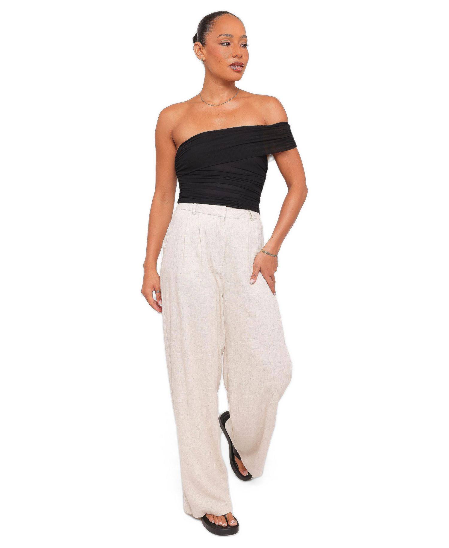Women's Zachary Asymmetrical One-Shoulder Sleeveless Top