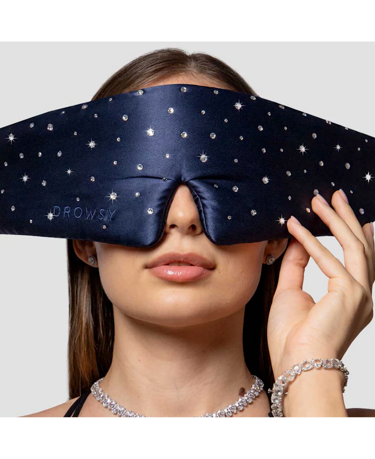 Drowsy Swarovski Silk Eye Mask