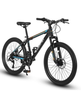 26 Inch Mountain Bike,Shimano 21 Speeds with Mechanical Disc Brakes,High-Carbon Steel Frame,Suspension MTB Bikes,for Adult and Teenagers
