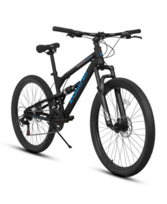 26 Inch Steel Frame Shock Fork Plus Shock Absorber 21-speed Unisex Mountain Bike