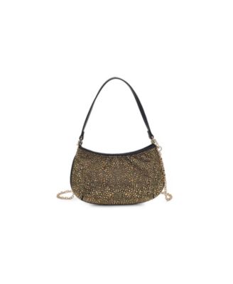 Simone Rhinestone Chain-Strap Evening Bag