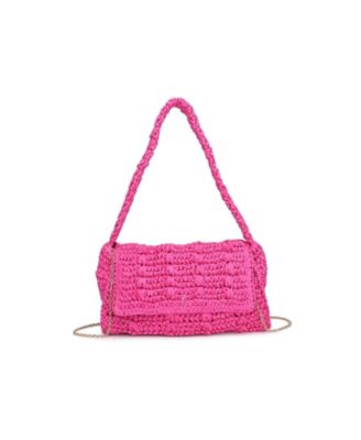 Women's Anika Woven Straw Detachable Chain Strap Crossbody