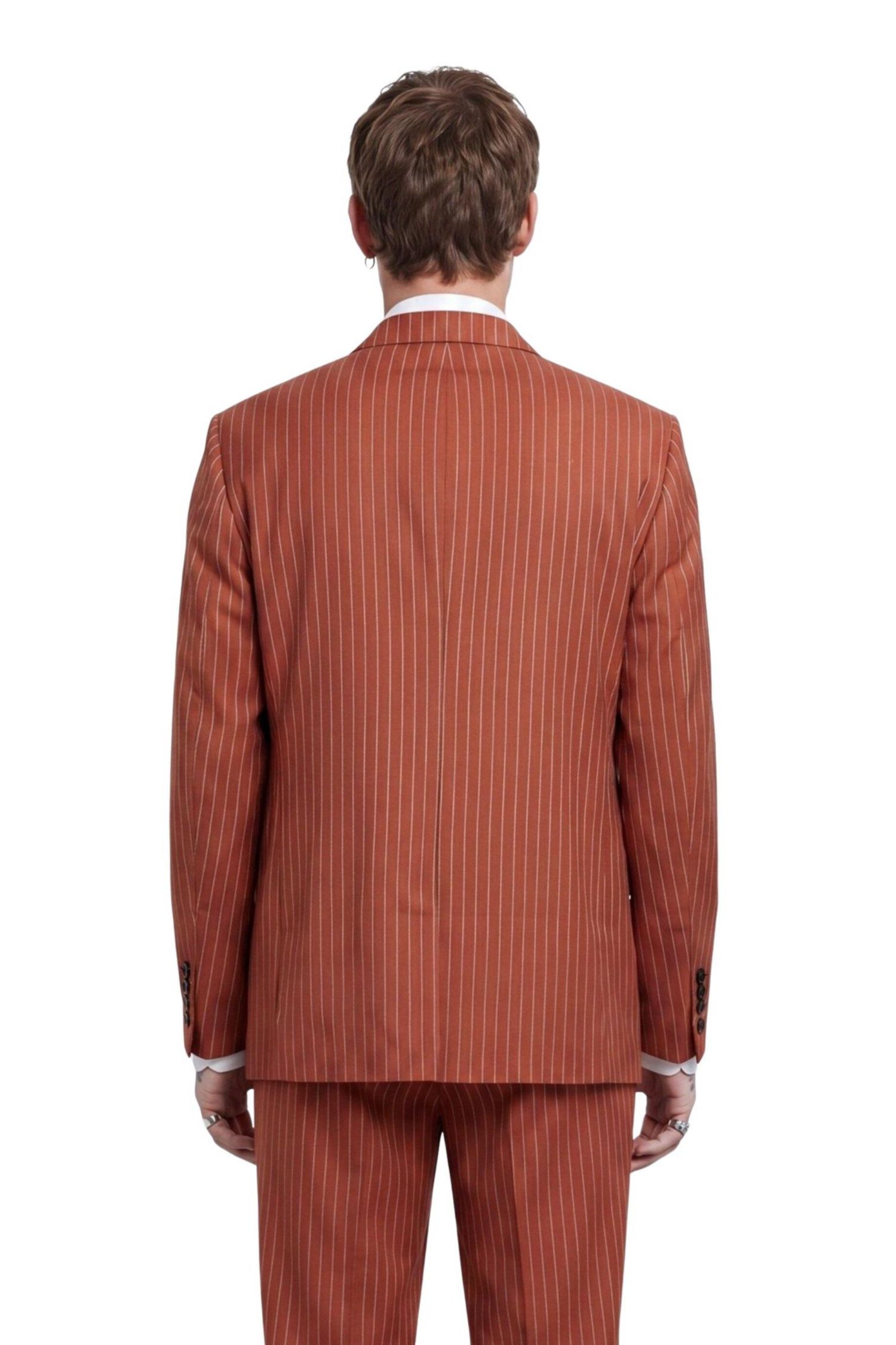 Men's Syrah Double Breasted Pinstripe Jacket
