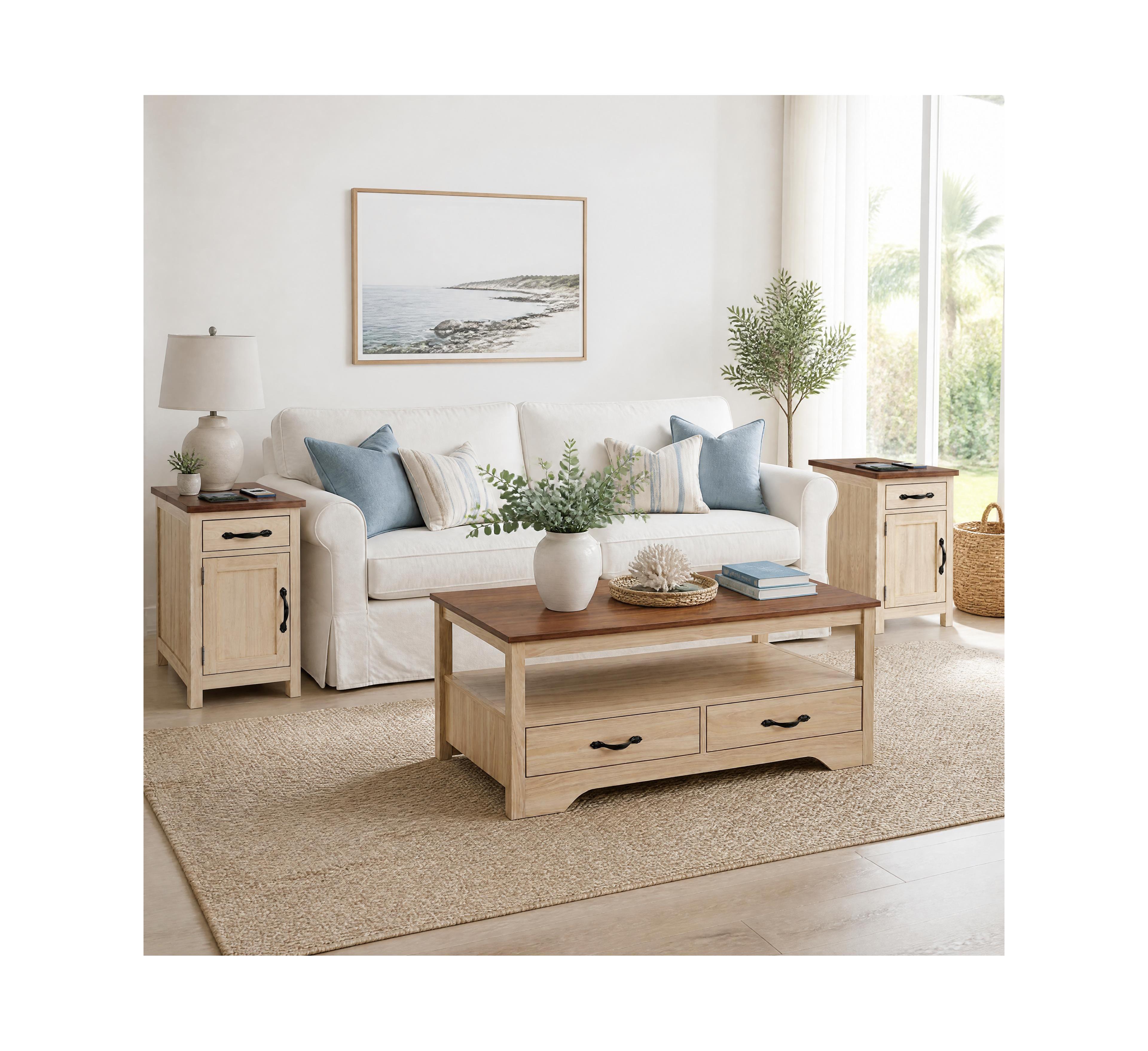 Gaomon Farmhouse Living Room Table Set