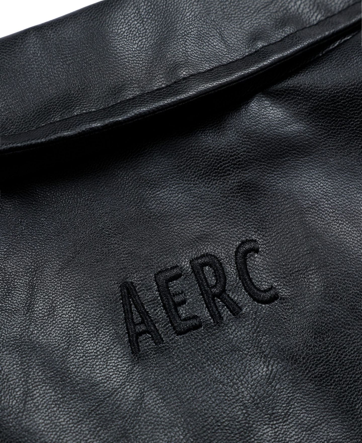 Женская куртка AELFRIC EDEN Zip Up Ruched Leather, цвет: Чёрный — фото 5