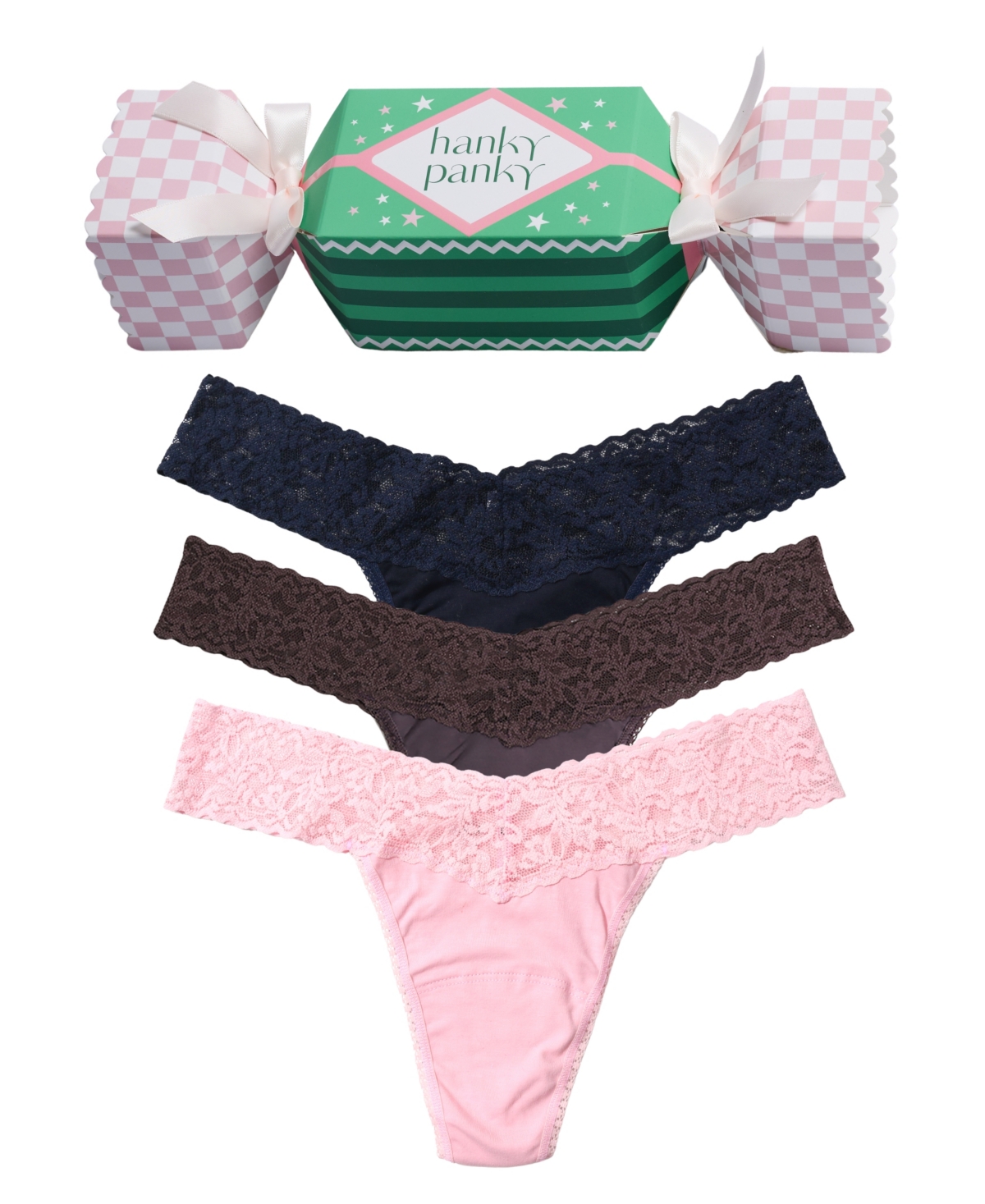 Hanky Panky Women's Holiday Lace Low-Rise Thong
