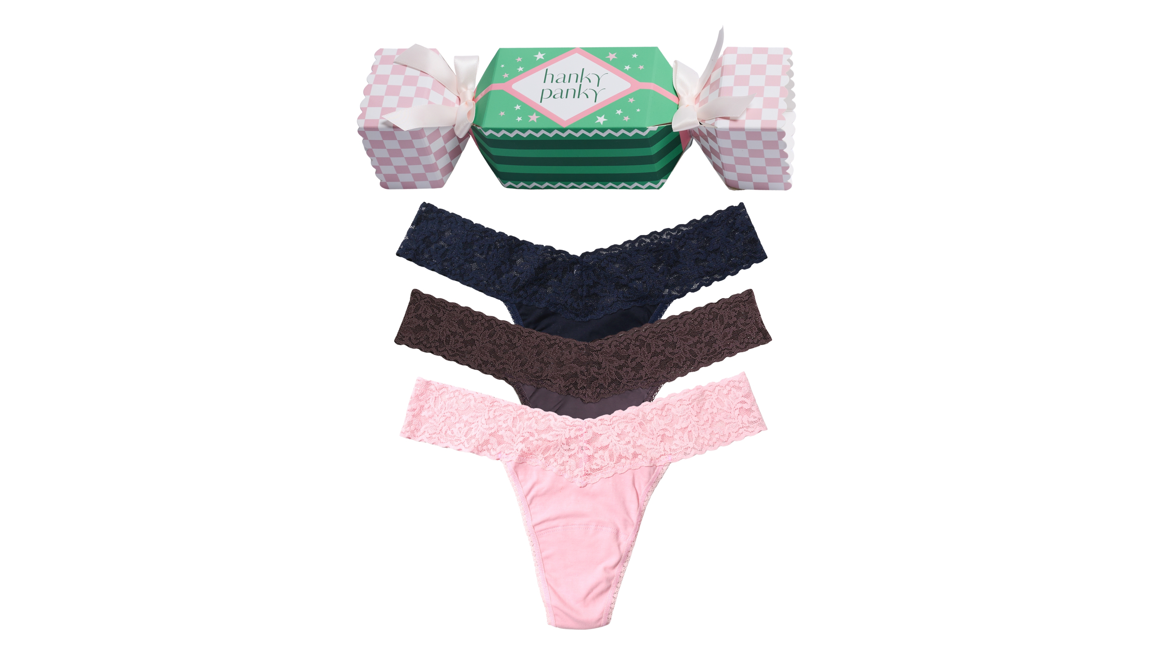 Hanky Panky Women's Holiday Lace Low-Rise Thong