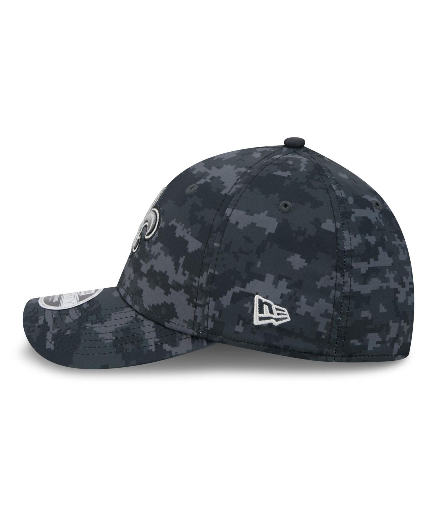 Мужская кепка New Era Black New Orleans Saints 2026 Salute to Service 39THIRTY Flex Hat — фото 5