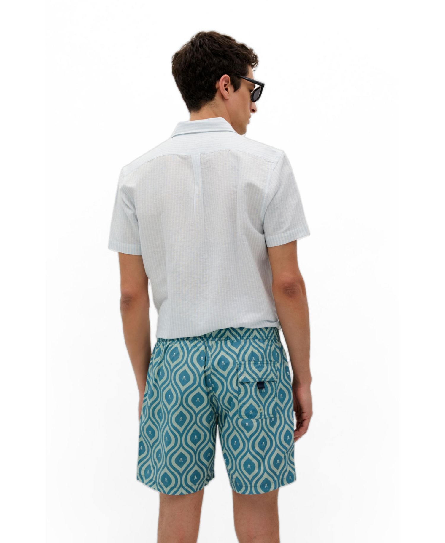 Men's Bridges Short Lined Swim Trunks