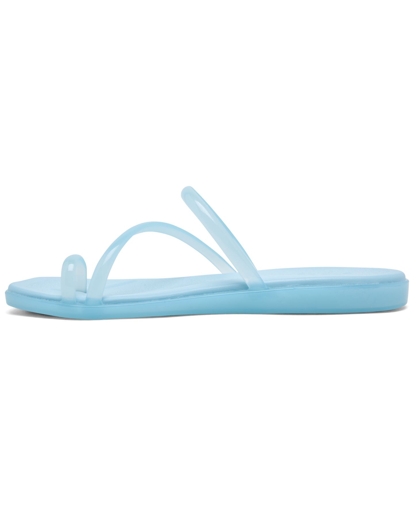 Женские сандалии Crocs Miami Jelly Square-Toe Toe Loop, цвет: Небесно-голубой — фото 3