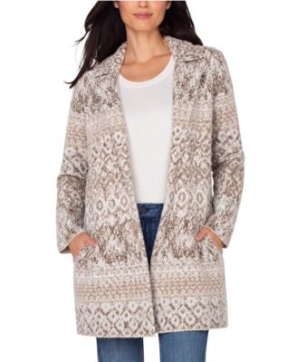 Women's Long Sleeve Coatigan Sweater
