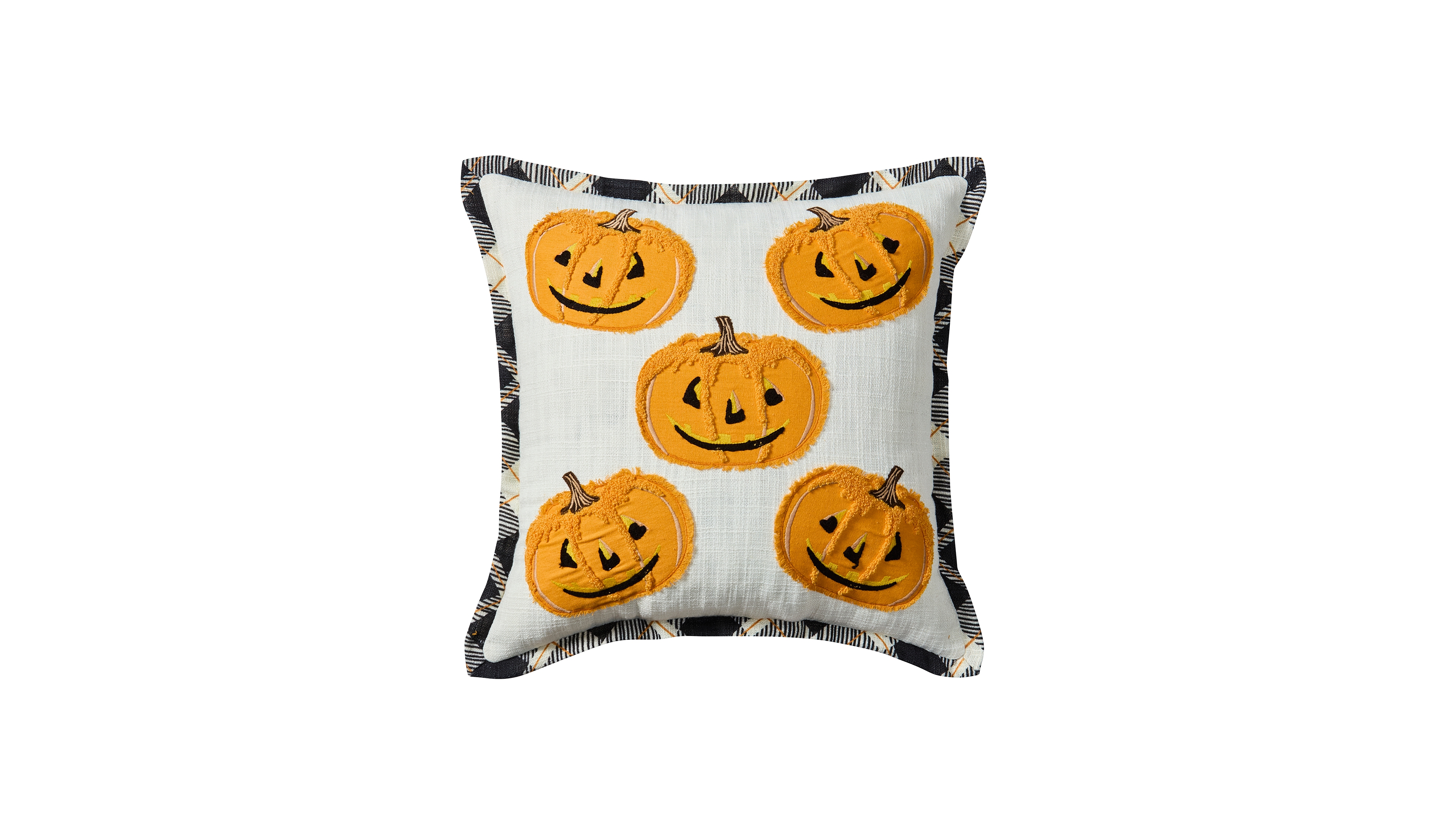 Hallmark Howla Pumpkin Reversible Fall Decorative Pillow, 18" x 18"