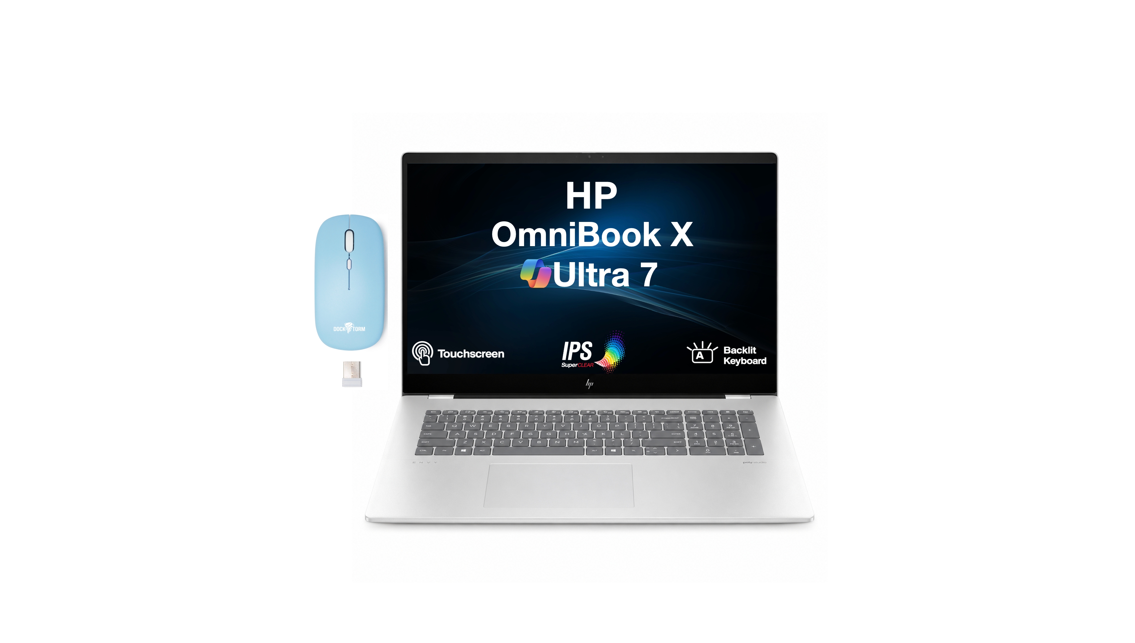 Hp OmniBook X Laptop 17.3 Fhd Display (Ultra 7-256V, 16GB, 512GB Ssd, Win 11 Home) Dkz Wireless Mouse