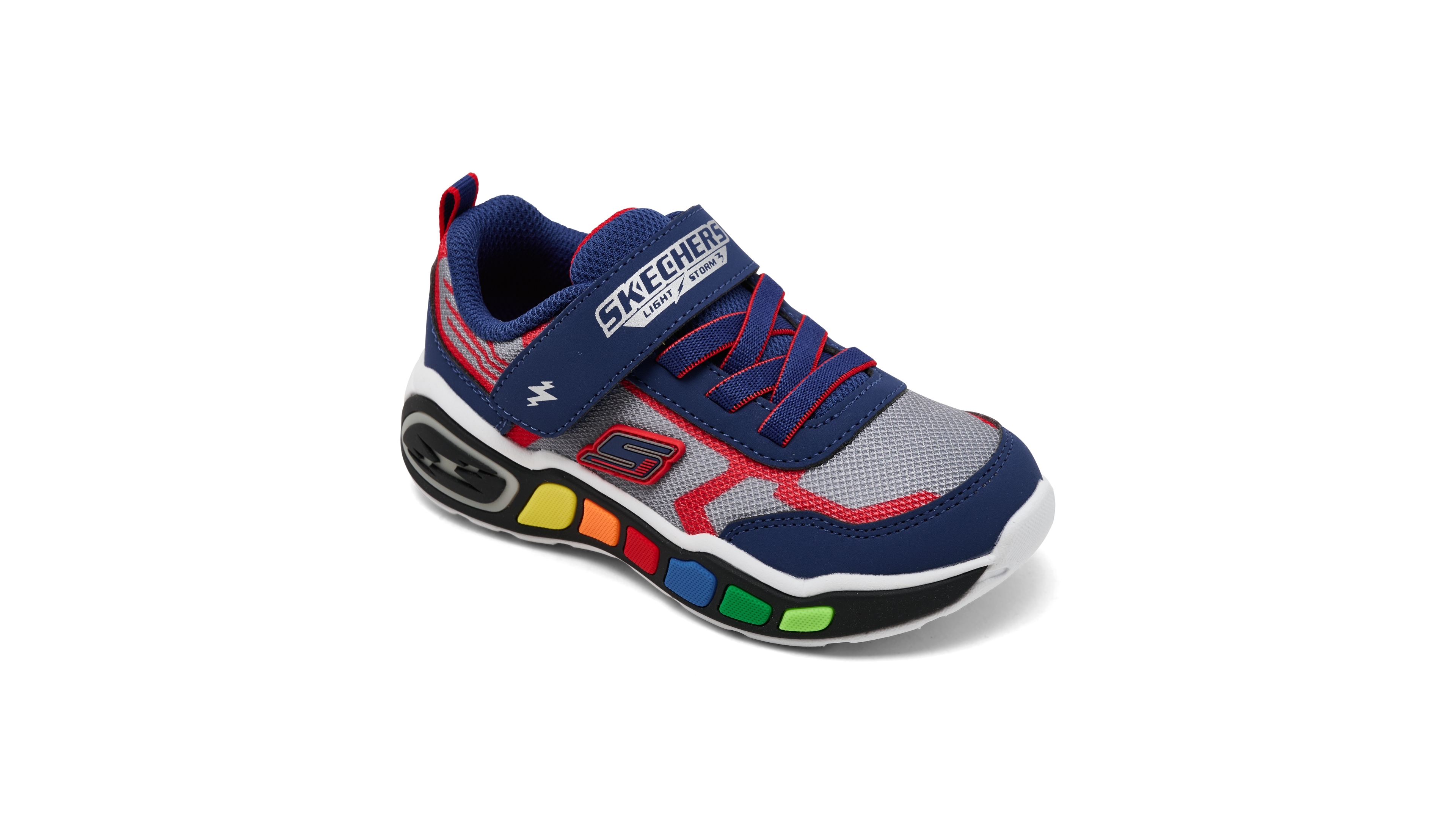 Skechers Toddler Kids' Play Scene - Storm Brights Fastening Strap Light-Up Casual Sneakers from Finish Line